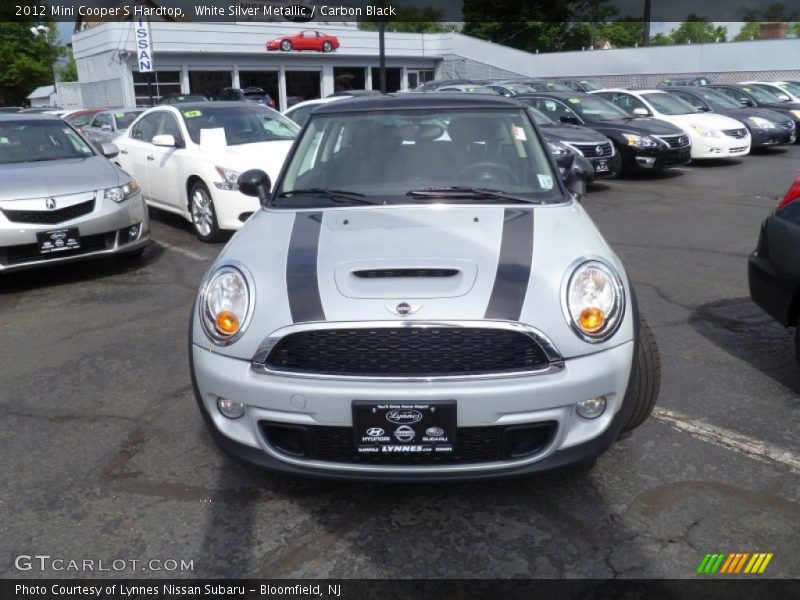 White Silver Metallic / Carbon Black 2012 Mini Cooper S Hardtop