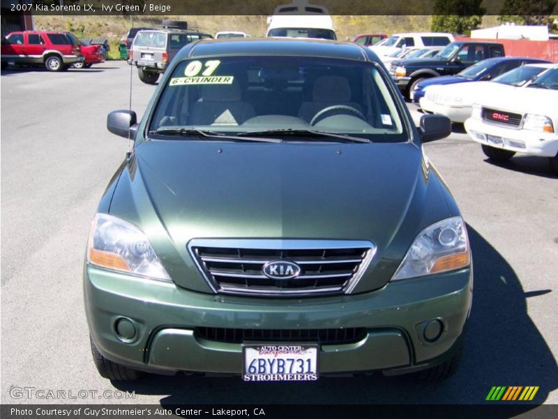 Ivy Green / Beige 2007 Kia Sorento LX