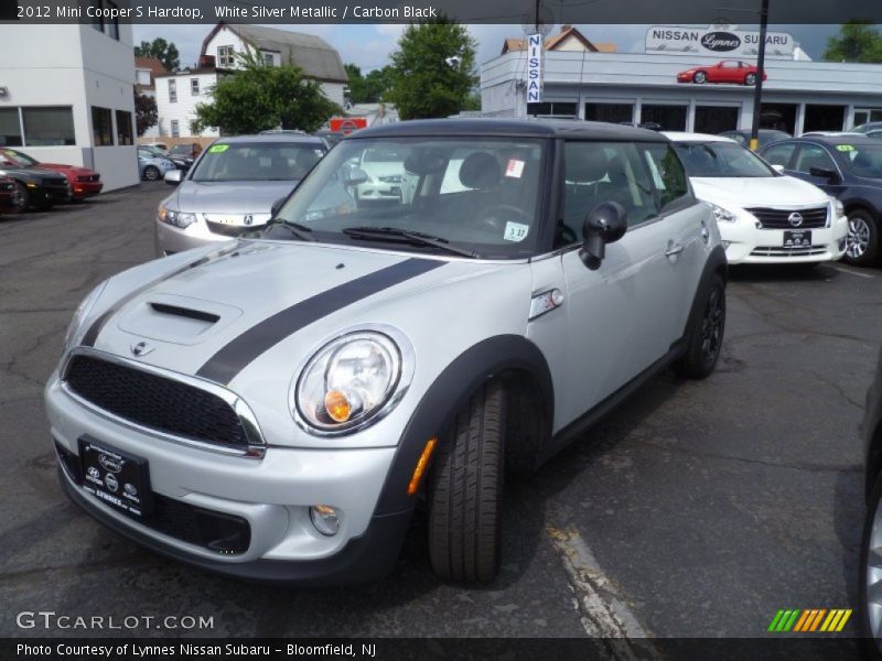 White Silver Metallic / Carbon Black 2012 Mini Cooper S Hardtop