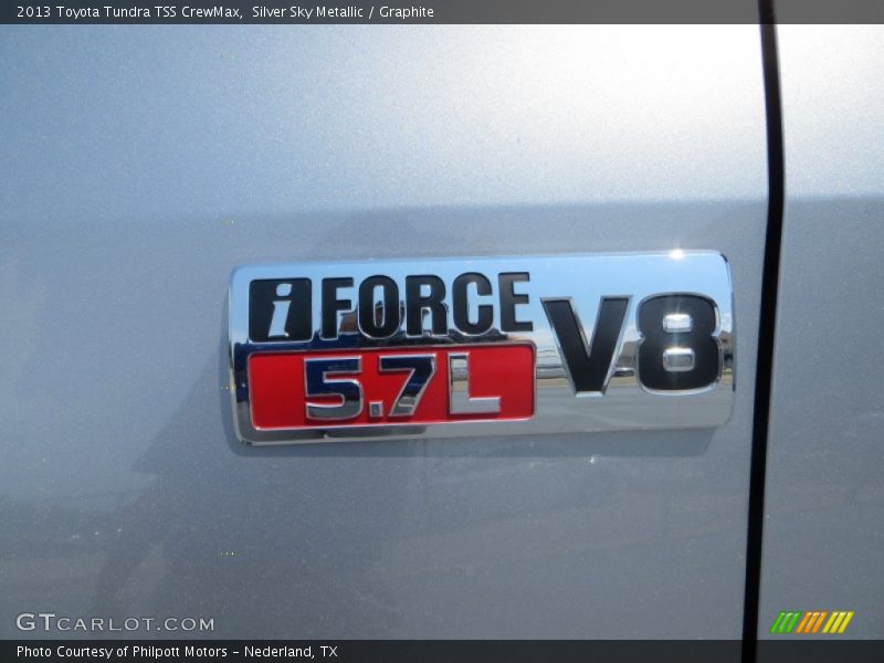 Silver Sky Metallic / Graphite 2013 Toyota Tundra TSS CrewMax