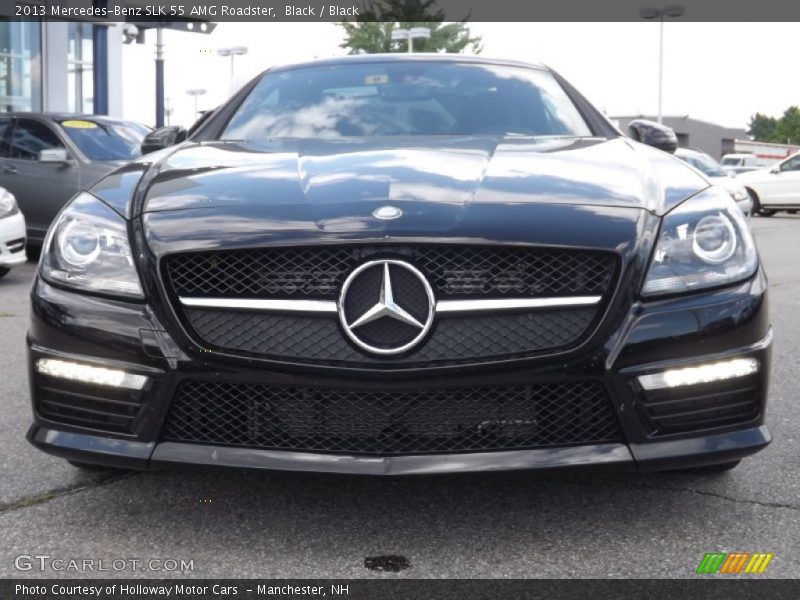 Black / Black 2013 Mercedes-Benz SLK 55 AMG Roadster