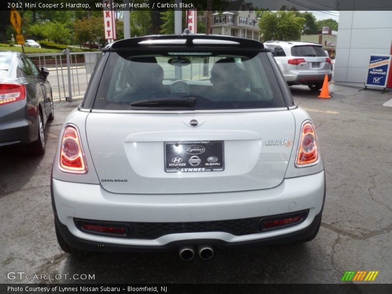 White Silver Metallic / Carbon Black 2012 Mini Cooper S Hardtop