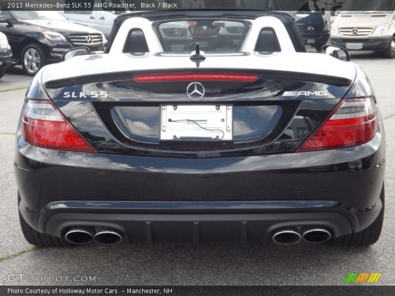 Black / Black 2013 Mercedes-Benz SLK 55 AMG Roadster