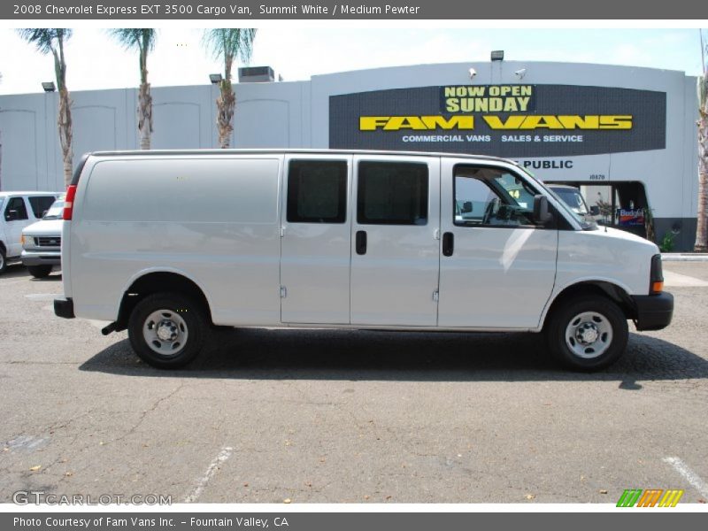 Summit White / Medium Pewter 2008 Chevrolet Express EXT 3500 Cargo Van
