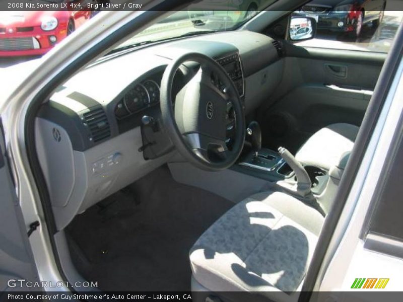 Bright Silver / Gray 2008 Kia Sorento LX 4x4