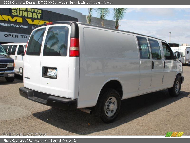 Summit White / Medium Pewter 2008 Chevrolet Express EXT 3500 Cargo Van