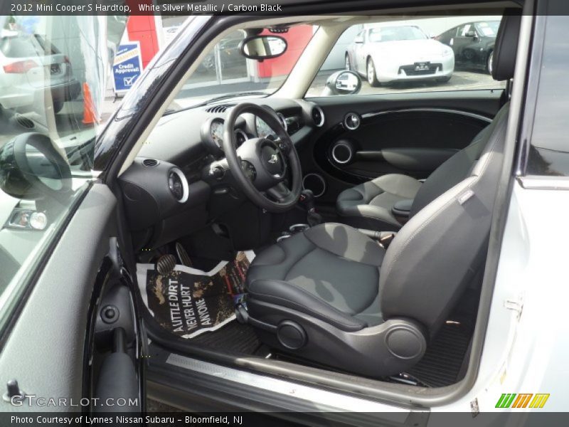 White Silver Metallic / Carbon Black 2012 Mini Cooper S Hardtop