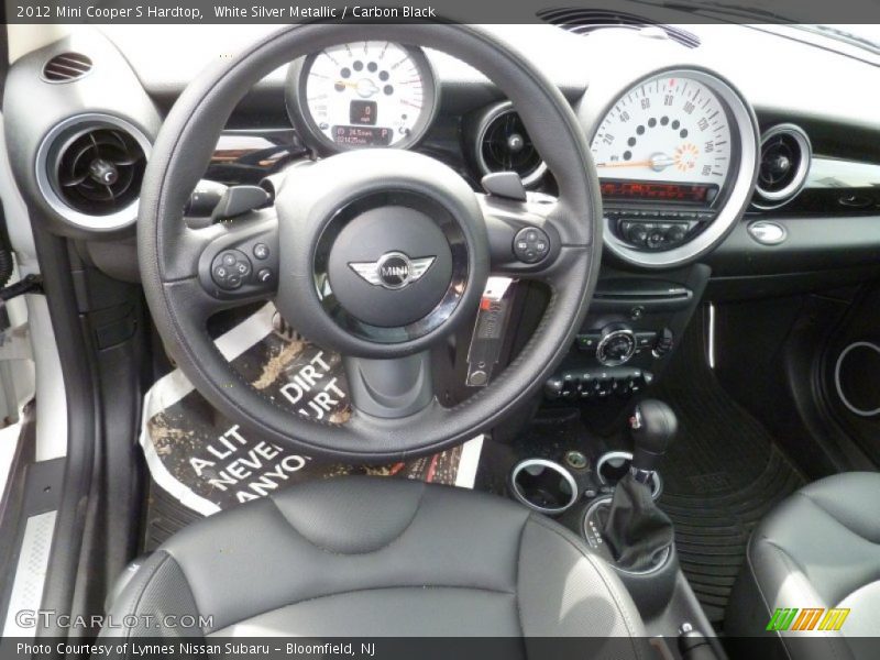 White Silver Metallic / Carbon Black 2012 Mini Cooper S Hardtop
