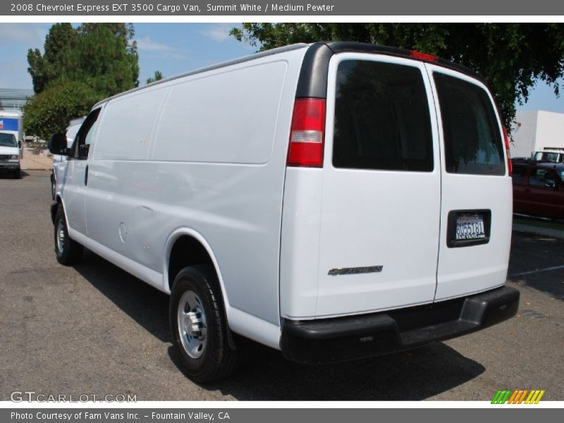 Summit White / Medium Pewter 2008 Chevrolet Express EXT 3500 Cargo Van