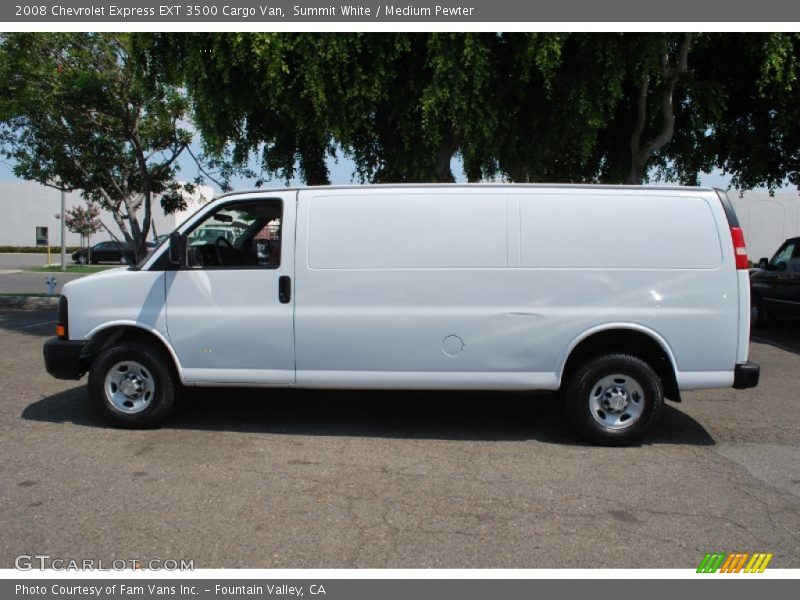 Summit White / Medium Pewter 2008 Chevrolet Express EXT 3500 Cargo Van