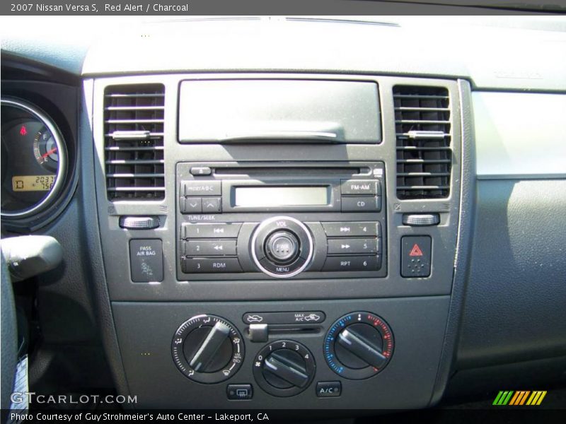 Red Alert / Charcoal 2007 Nissan Versa S