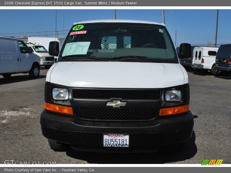 Summit White / Medium Pewter 2008 Chevrolet Express EXT 3500 Cargo Van