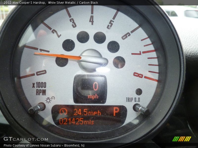 White Silver Metallic / Carbon Black 2012 Mini Cooper S Hardtop