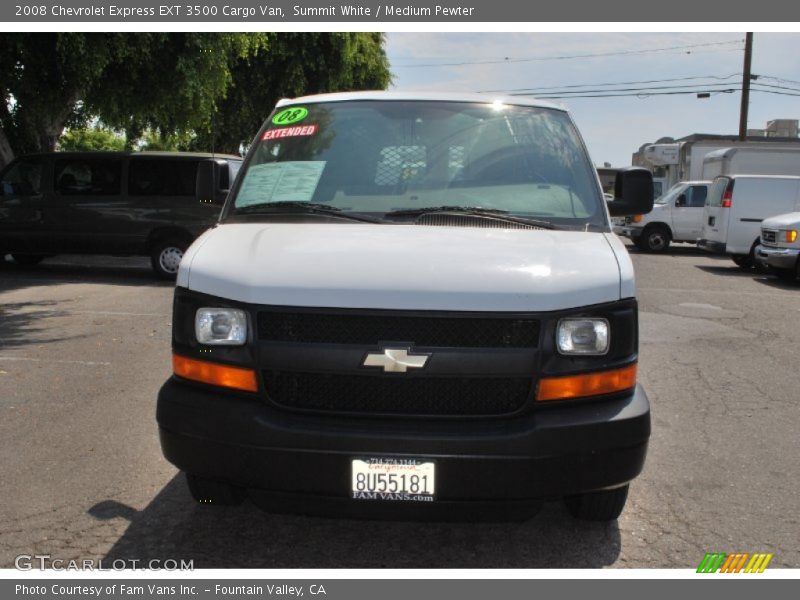 Summit White / Medium Pewter 2008 Chevrolet Express EXT 3500 Cargo Van
