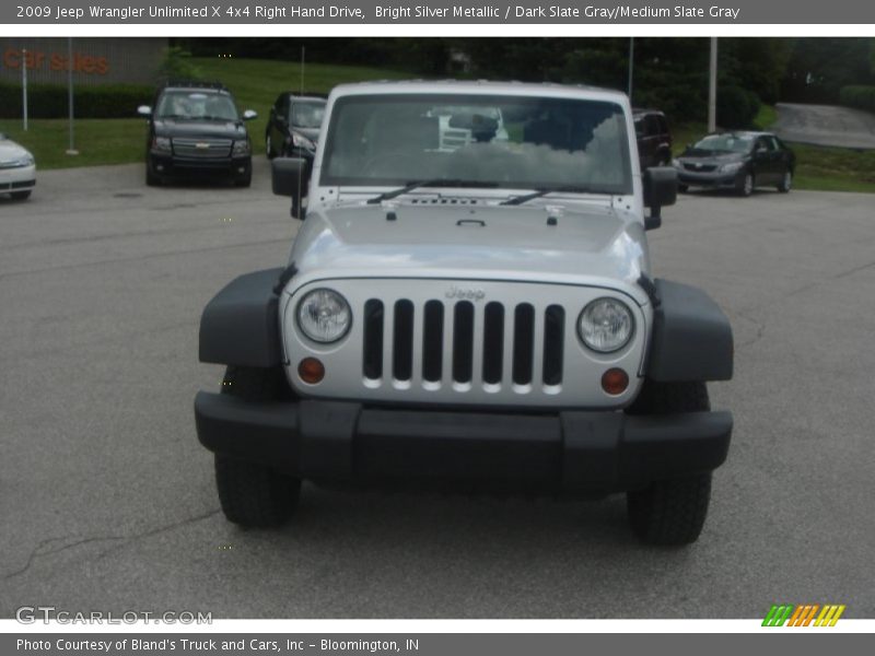 Bright Silver Metallic / Dark Slate Gray/Medium Slate Gray 2009 Jeep Wrangler Unlimited X 4x4 Right Hand Drive