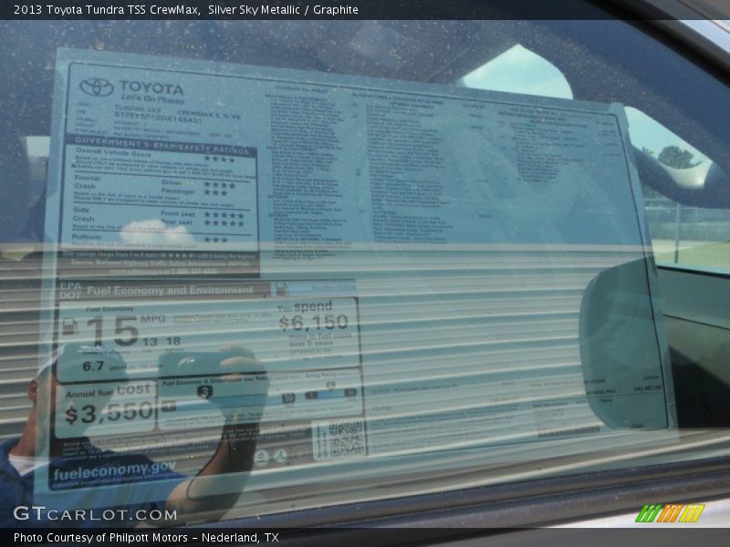 Silver Sky Metallic / Graphite 2013 Toyota Tundra TSS CrewMax