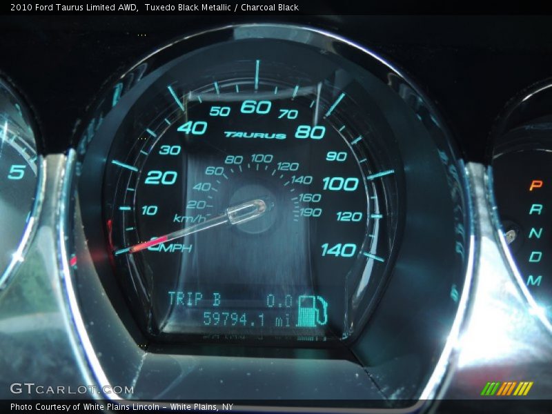 Tuxedo Black Metallic / Charcoal Black 2010 Ford Taurus Limited AWD
