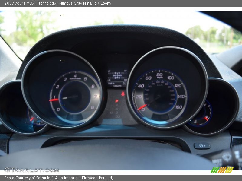 Nimbus Gray Metallic / Ebony 2007 Acura MDX Technology