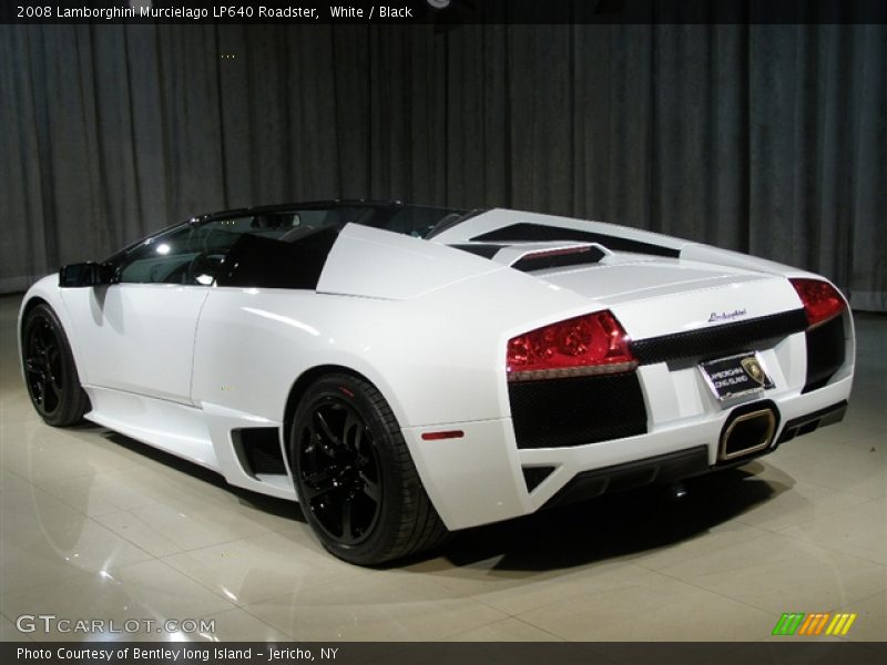 White / Black 2008 Lamborghini Murcielago LP640 Roadster