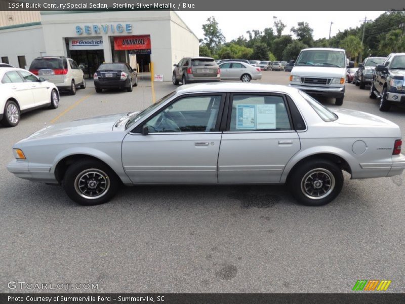 Sterling Silver Metallic / Blue 1994 Buick Century Special Sedan
