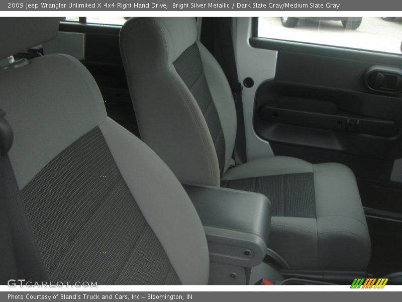 Bright Silver Metallic / Dark Slate Gray/Medium Slate Gray 2009 Jeep Wrangler Unlimited X 4x4 Right Hand Drive