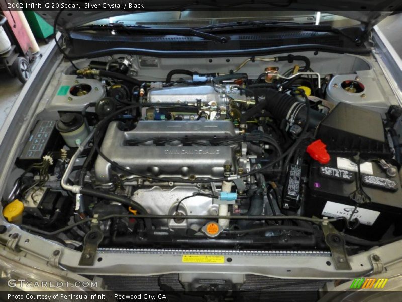 Silver Crystal / Black 2002 Infiniti G 20 Sedan