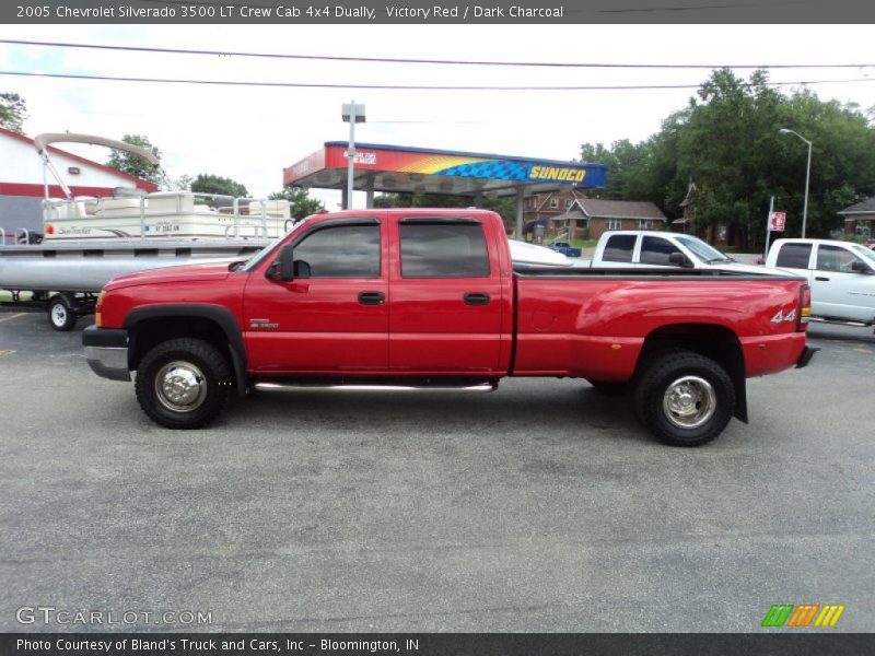 Victory Red / Dark Charcoal 2005 Chevrolet Silverado 3500 LT Crew Cab 4x4 Dually