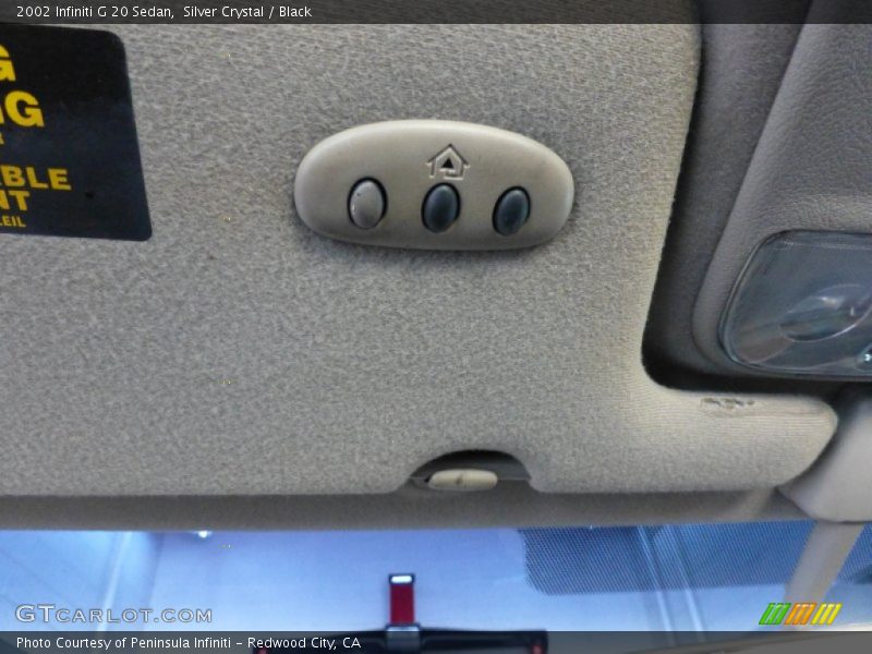 Silver Crystal / Black 2002 Infiniti G 20 Sedan