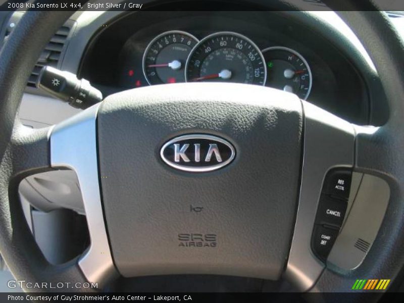 Bright Silver / Gray 2008 Kia Sorento LX 4x4