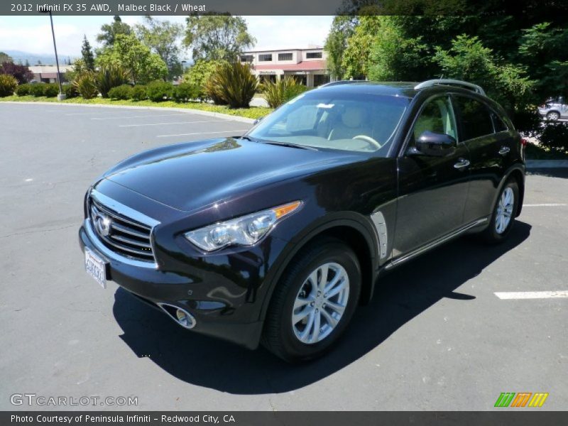 Malbec Black / Wheat 2012 Infiniti FX 35 AWD