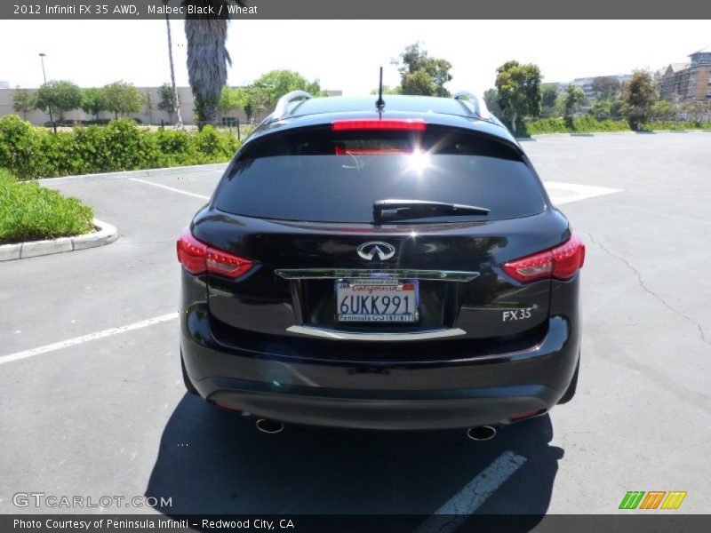 Malbec Black / Wheat 2012 Infiniti FX 35 AWD