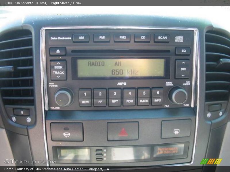 Bright Silver / Gray 2008 Kia Sorento LX 4x4