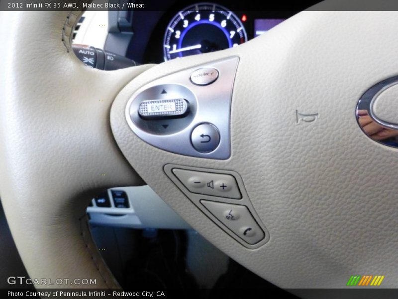 Malbec Black / Wheat 2012 Infiniti FX 35 AWD