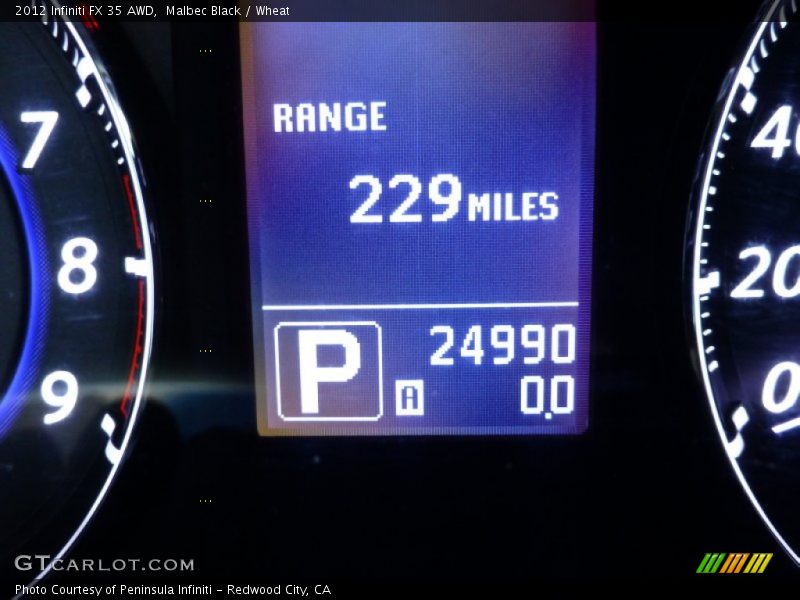Malbec Black / Wheat 2012 Infiniti FX 35 AWD