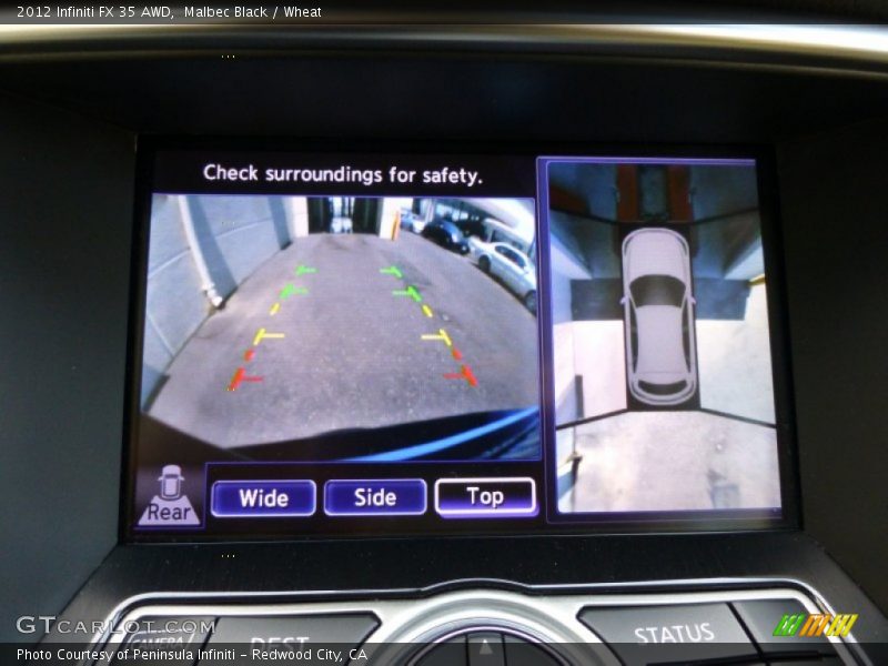 Malbec Black / Wheat 2012 Infiniti FX 35 AWD