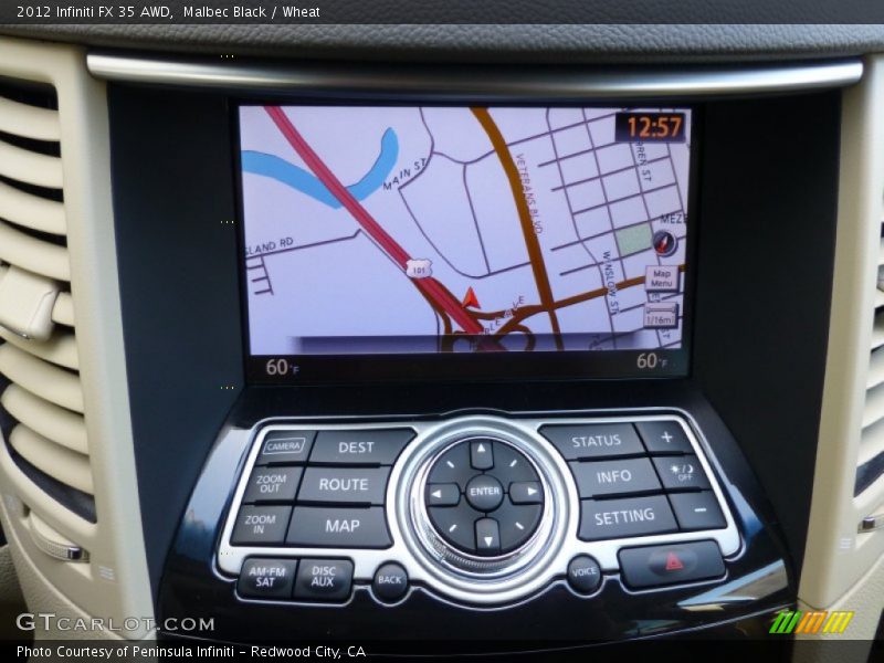 Malbec Black / Wheat 2012 Infiniti FX 35 AWD