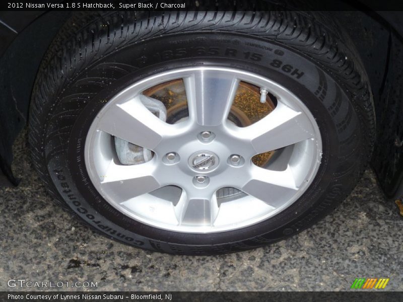 Super Black / Charcoal 2012 Nissan Versa 1.8 S Hatchback