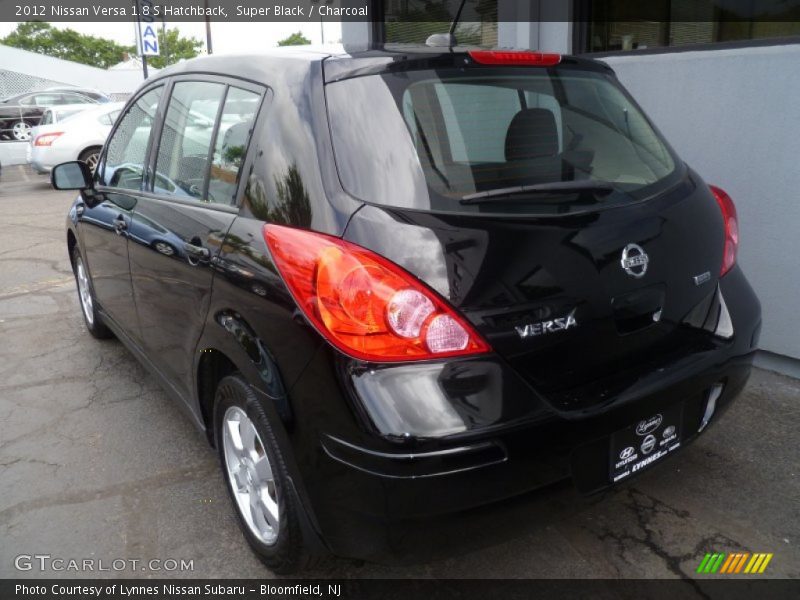 Super Black / Charcoal 2012 Nissan Versa 1.8 S Hatchback