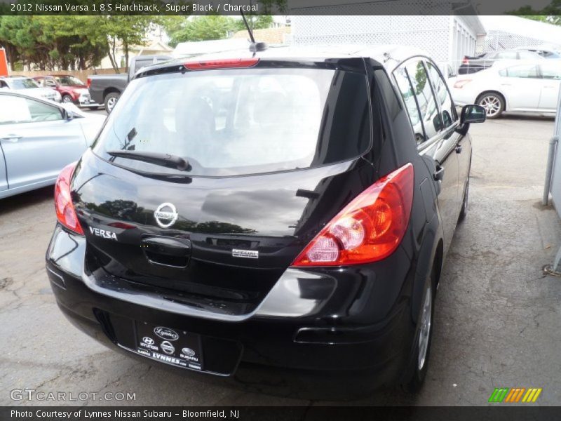 Super Black / Charcoal 2012 Nissan Versa 1.8 S Hatchback