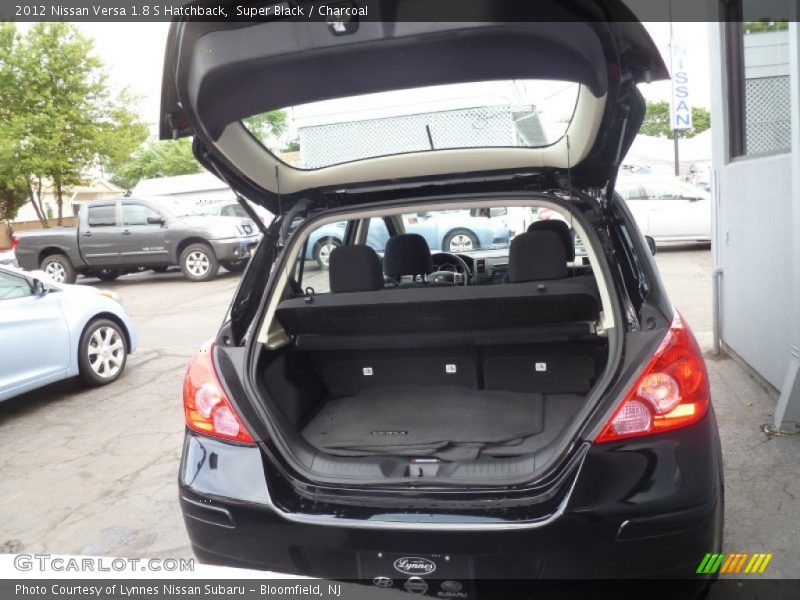 Super Black / Charcoal 2012 Nissan Versa 1.8 S Hatchback