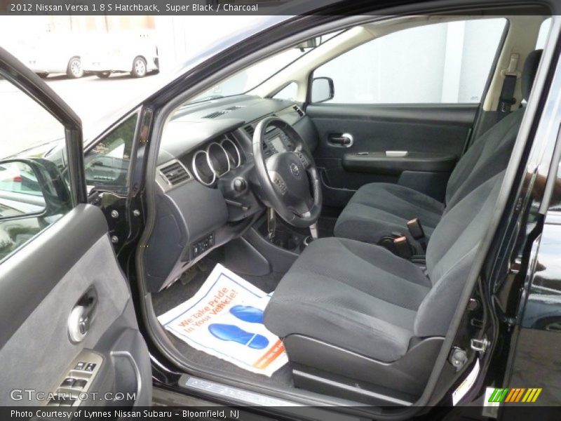 Super Black / Charcoal 2012 Nissan Versa 1.8 S Hatchback