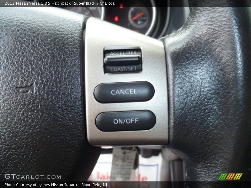 Super Black / Charcoal 2012 Nissan Versa 1.8 S Hatchback