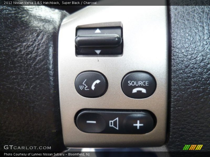 Super Black / Charcoal 2012 Nissan Versa 1.8 S Hatchback