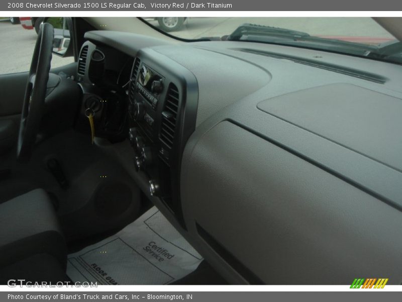 Victory Red / Dark Titanium 2008 Chevrolet Silverado 1500 LS Regular Cab