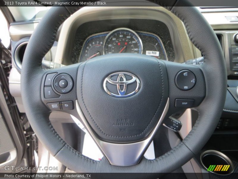 Magnetic Gray Metallic / Black 2013 Toyota RAV4 Limited