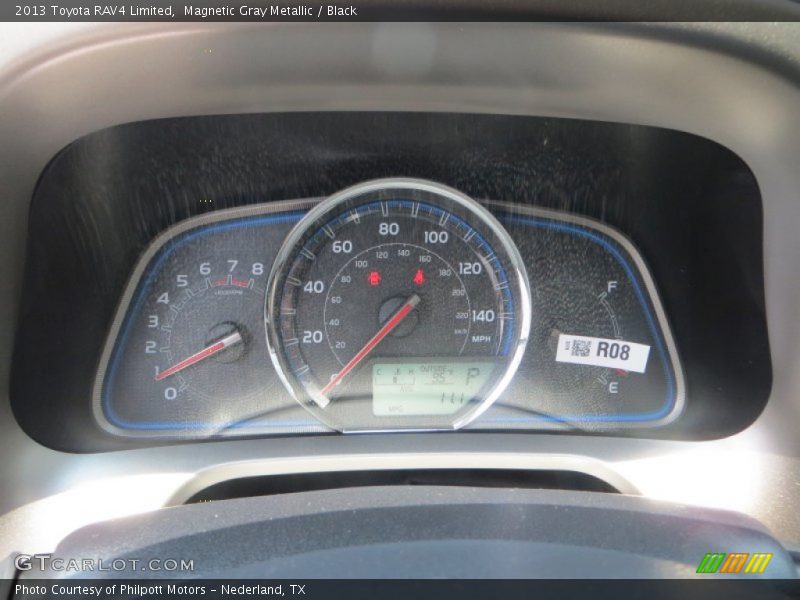 Magnetic Gray Metallic / Black 2013 Toyota RAV4 Limited