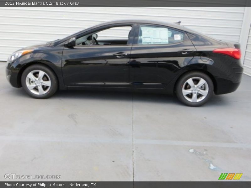 Black / Gray 2013 Hyundai Elantra GLS