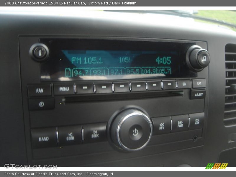 Victory Red / Dark Titanium 2008 Chevrolet Silverado 1500 LS Regular Cab
