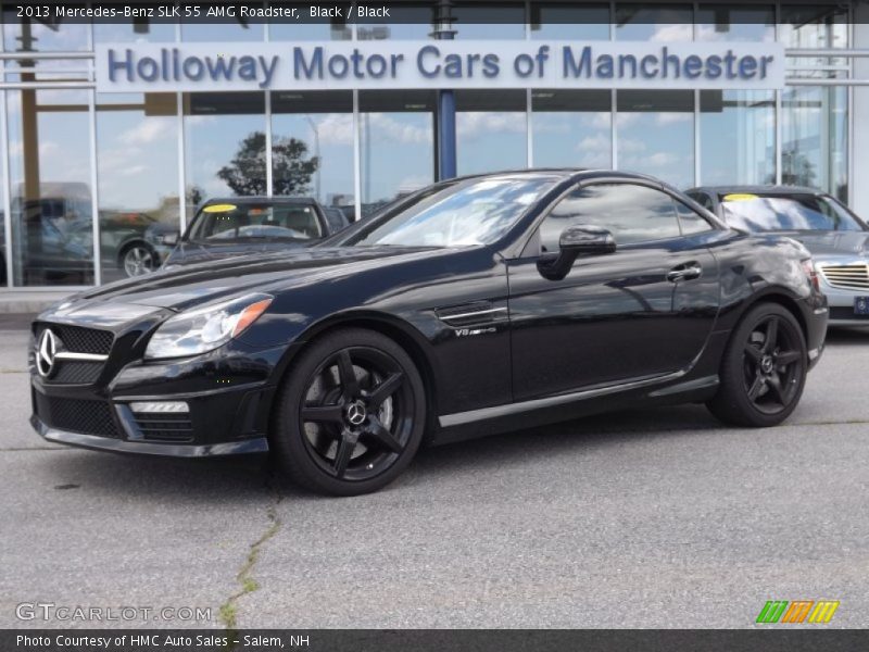 Black / Black 2013 Mercedes-Benz SLK 55 AMG Roadster