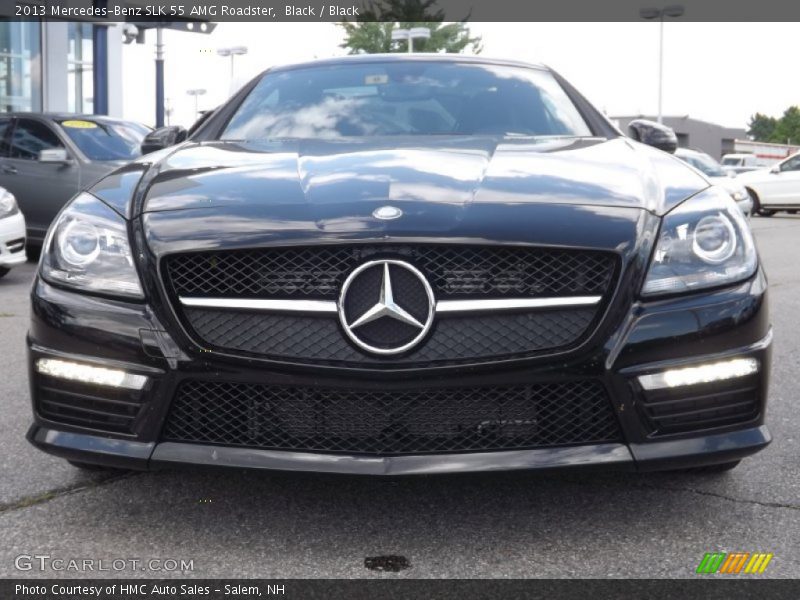 Black / Black 2013 Mercedes-Benz SLK 55 AMG Roadster